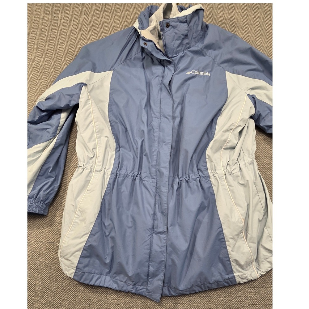 Columbia Interchange Jacket Shell Womens 2X Blue Colorblock Zip Up WW6581